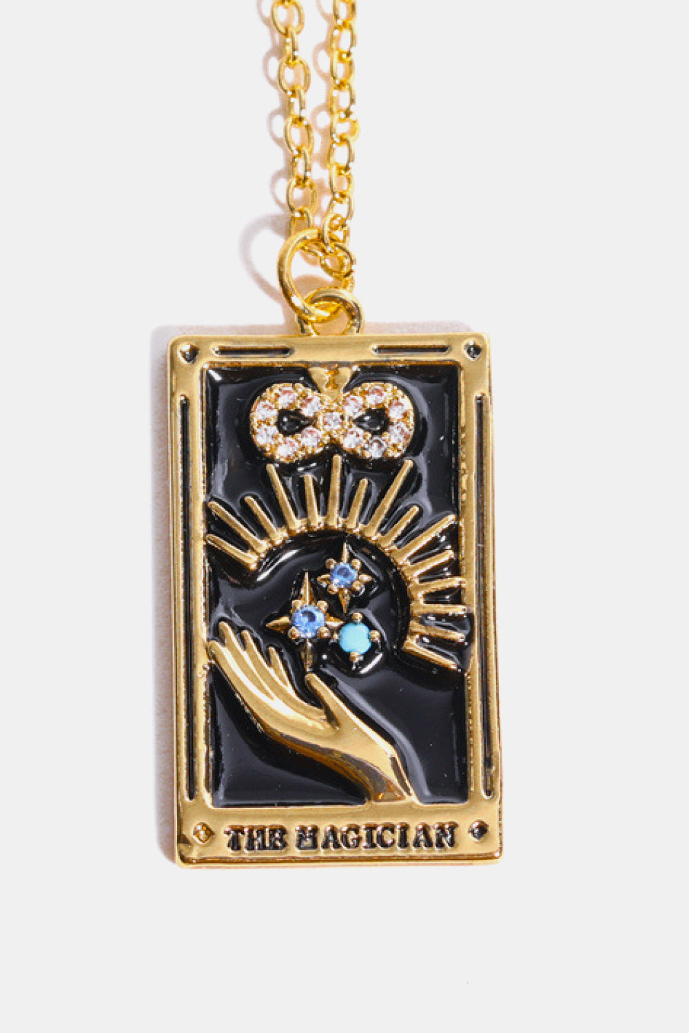 Tarot Card Pendant Stainless Steel Necklace Trendsi