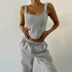 Stay Comfortable and Stylish with the TrendyFit™ Three-Piece Lounge Set