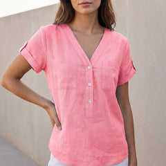 Estelle Split Neck Top