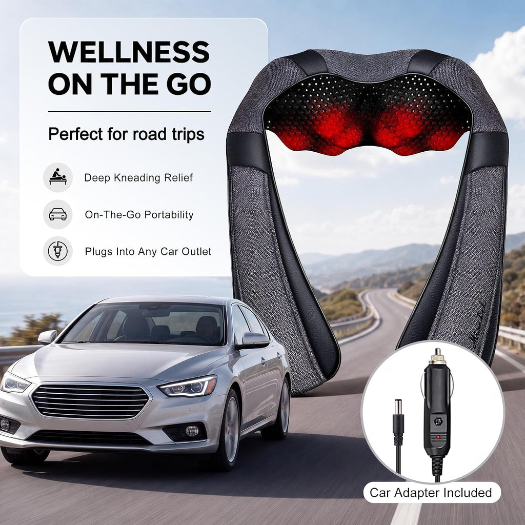 Heat Neck Massager for Pain Relief Deep Tissue - Gift for Women Men