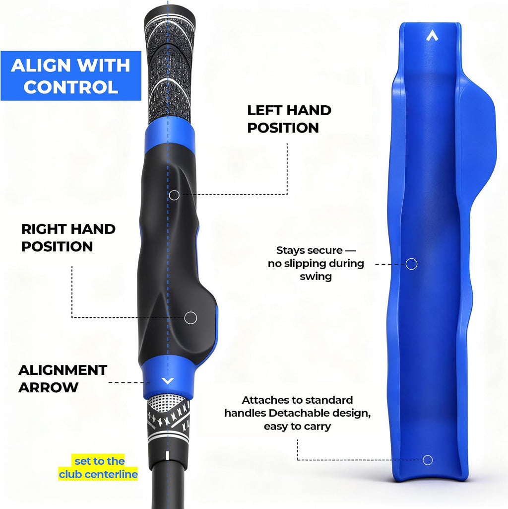 Golf Grip Trainer, Right-Hand Grip Corrector for Golf Club Grips