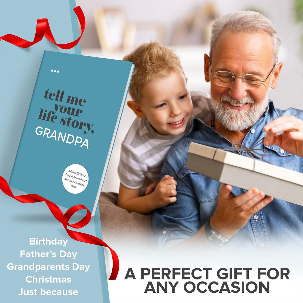 Tell Me Your Life Story, Grandpa: a Grandfather’S Guided Journal and Memory Keepsake Book (Tell Me Your Life Story® Series Books)