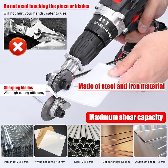 Electric Drill Plate Cutting Machine | Efficient Metal and Plastic Sheet Cutting Tool