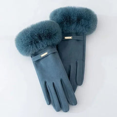 Eli Women's Warm Gloves | Faux Fur, Touchscreen Compatible