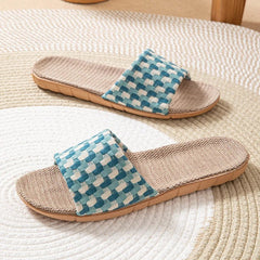 Serena Linen Slides