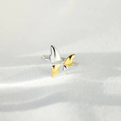 925 Sterling Silver Butterfly Ring Trendsi