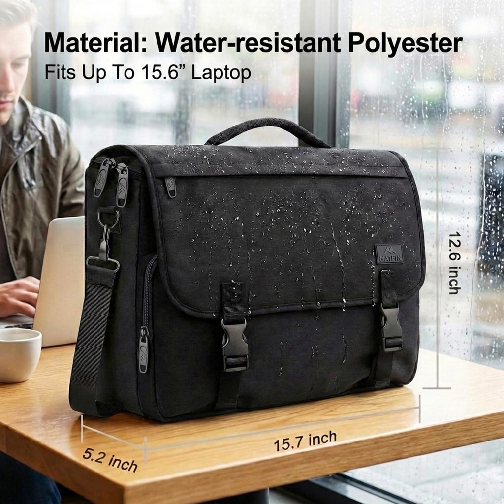 Messenger Bag for Men, School Bag Men'S Laptop Briefcases for Work