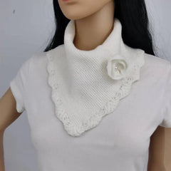 Add a Touch of Elegance with the PetalEdge™ Crocheted Triangle Scarf