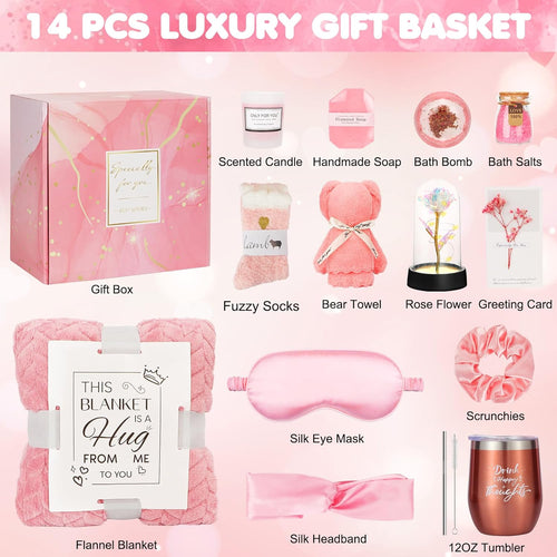 Birthday and Get Well Gifts for Women - Relaxing Spa Care Package