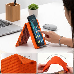 FoldEase Bendable Device Stand | Ultra-Slim Silicone Grip Phone Holder