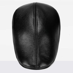 Fredo Leather Flat Cap