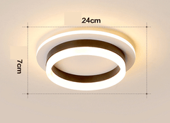 Gold LED Flush Mount Ceiling Light – Modern Design for Living Room and Bedroom