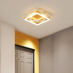 Gold LED Flush Mount Ceiling Light – Modern Design for Living Room and Bedroom