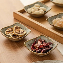 Hand-Painted Rustic Ceramic Plates Set – Unique Earthy Brown and Grey Glaze for Artisan Dining