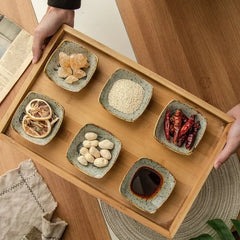 Hand-Painted Rustic Ceramic Plates Set – Unique Earthy Brown and Grey Glaze for Artisan Dining