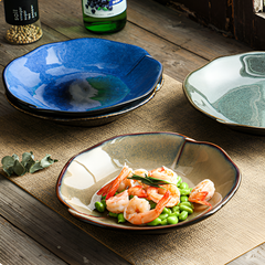 Handcrafted Reactive Glaze Plates – Unique Artisan Design for Stunning Table Presentation