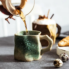 Handcrafted TerraVibe Mug – Unique 300ml Ceramic Cup for Coffee, Tea, and Cocoa