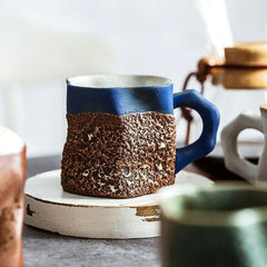 Handcrafted TerraVibe Mug – Unique 300ml Ceramic Cup for Coffee, Tea, and Cocoa