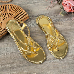 Ischia Woven Flat Sandals