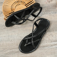 Ischia Woven Flat Sandals