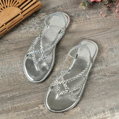 Ischia Woven Flat Sandals