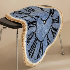 Infinity Clock Bath Mat – Soft Acrylic Mat with Hypnotic Design for Stylish Comfort
