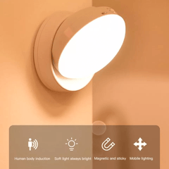 LED Motion Sensor Wall Light – Energy-Efficient Indoor Lighting with Adjustable Direction