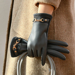 Liora Women's Leather Gloves | Cashmere Lined for Warmth
