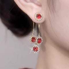 Luna Petal Zirconia Earrings | Hypoallergenic Gold-Plated Sparkle