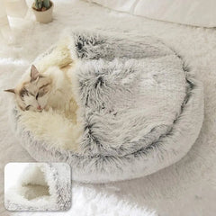 Lunara — Plush Cat Bed with Joint Support and Cozy Design