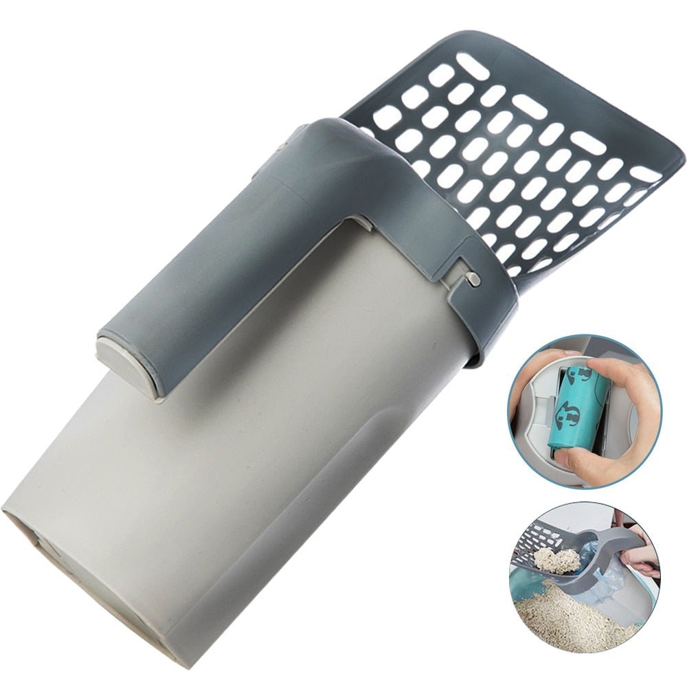 Luno — No Mess Cat Litter Scoop with Holder for Easy Cleaning
