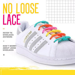 Luxe Lazy Shoelaces | No Tie Elastic Silicone Laces for Slip-On Comfort