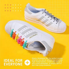 Luxe Lazy Shoelaces | No Tie Elastic Silicone Laces for Slip-On Comfort