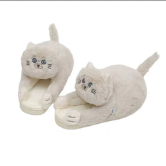 MiloCat Slippers — Plush Indoor Slippers with Durable Grip Sole