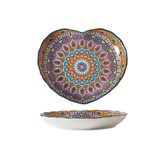 Mirelle Deep Plates with Floral Design – 9.1 Ceramic Plates for Stylish Dining