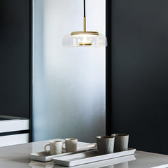 Modern Glass Pendant Light for Kitchen Island – Adjustable Height LED-Compatible Ceiling Pendant Lighting