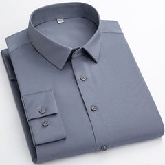 Monroe Men's Wrinkle-Resistant Stretch Dress Shirt | Long Sleeve Business Style