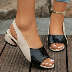 Mykonos Croc-Embossed Sandals
