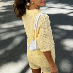 Sorrento Knit Shorts Set