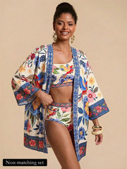 Sorrento Parrot Print Kimono