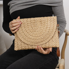 Palma Woven Clutch Bag