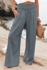 Perpignan Linen Wide-Leg Pants