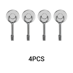 PivotHold Magnetic Hooks | 24.2 lb Capacity | 360° Swivel 4-Pack