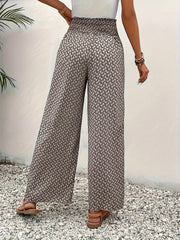 Positano Print Wide Leg Pants