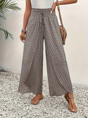 Positano Print Wide Leg Pants