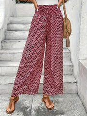 Positano Print Wide Leg Pants