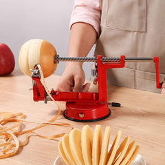 RapidTurn Apple Prep Station | Manual Peeler, Corer & Spiral Slicer