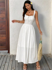 Ravello Eyelet Lace Maxi Dress