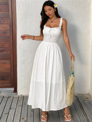Ravello Eyelet Lace Maxi Dress