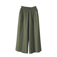 Ravenna Linen Blend Cropped Pants